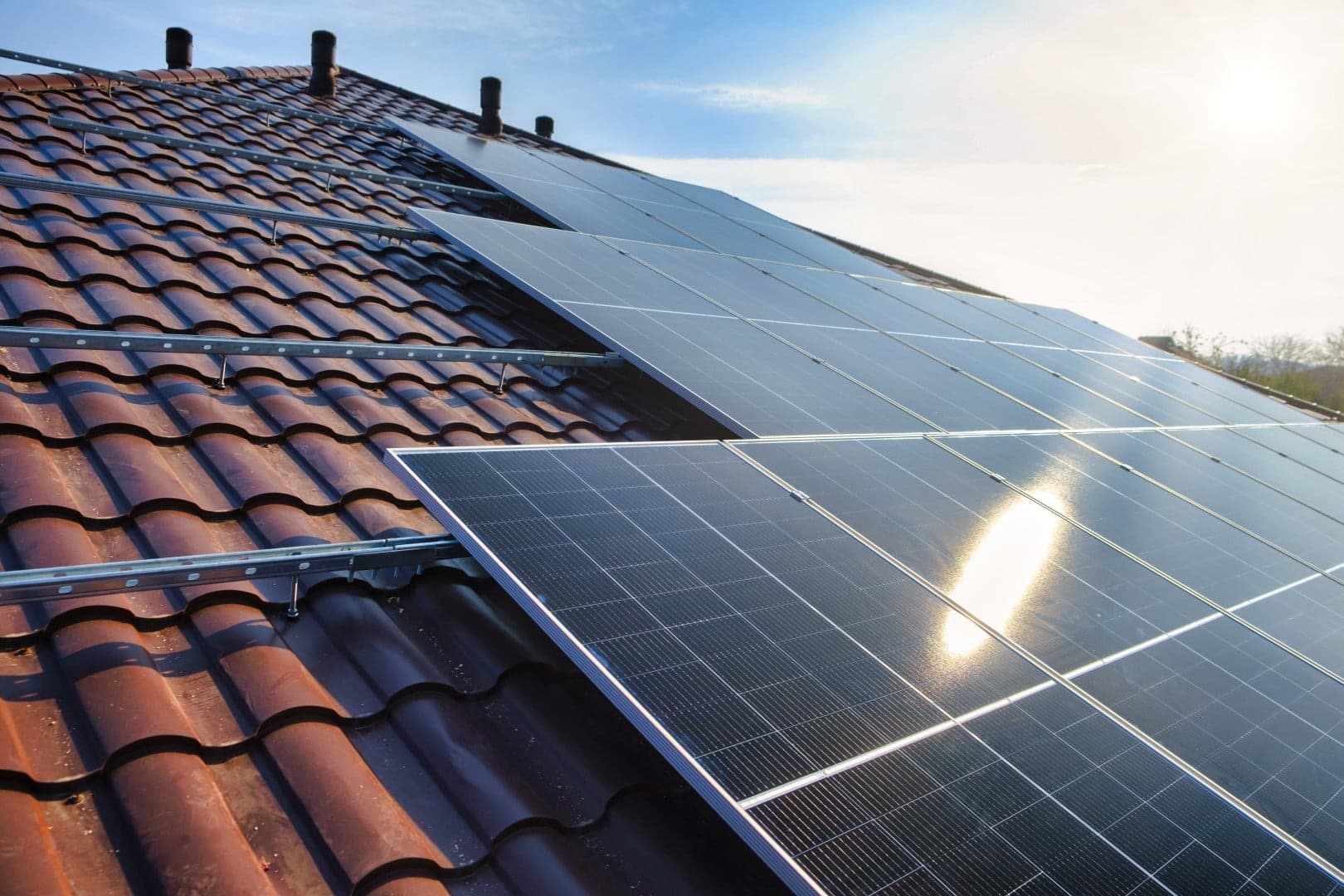 Panneaux solaires sur toiture